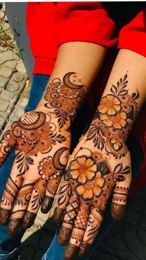 simple mehndi design dulha