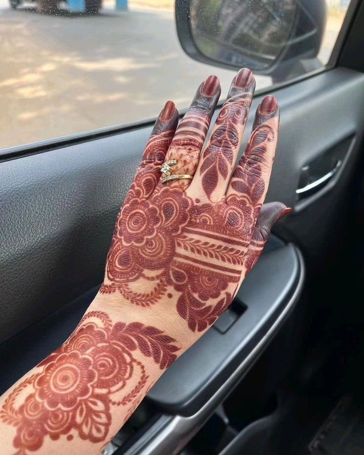 simple mehndi design dulha dulhan