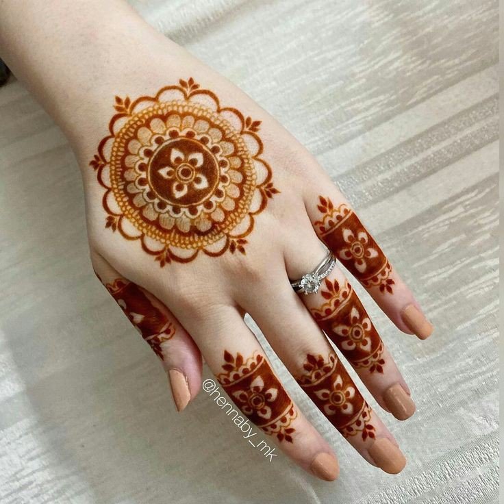 simple mehndi design dulha dulhan