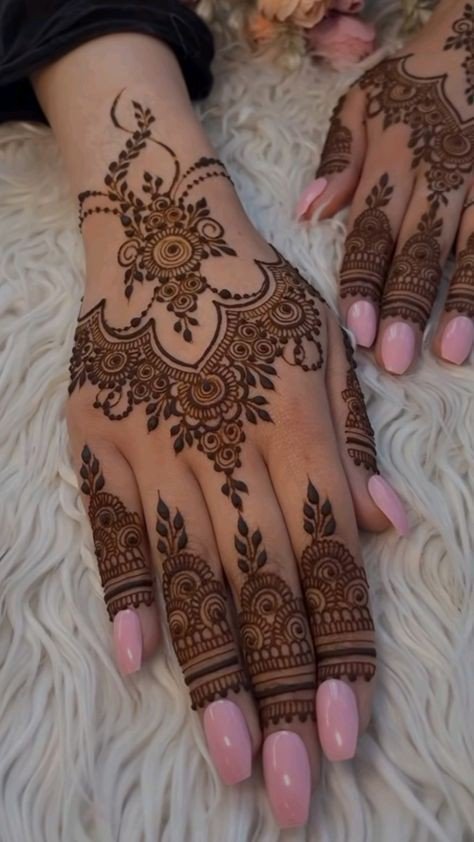 simple mehndi design dulhe ki