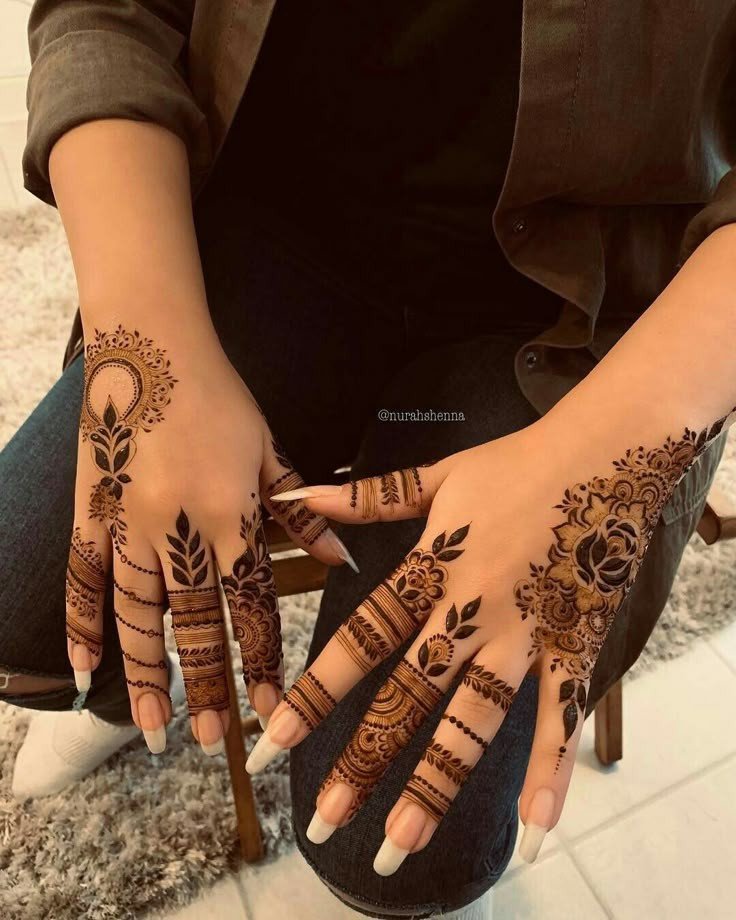simple mehndi design easy and beautiful arabic full hand