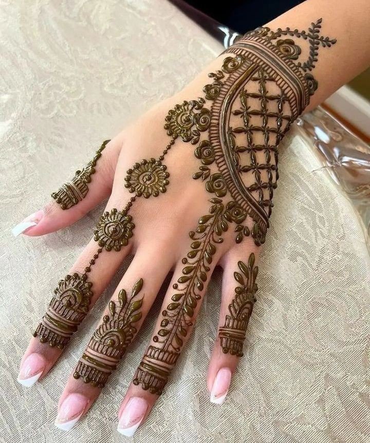simple mehndi design easy and beautiful back hand