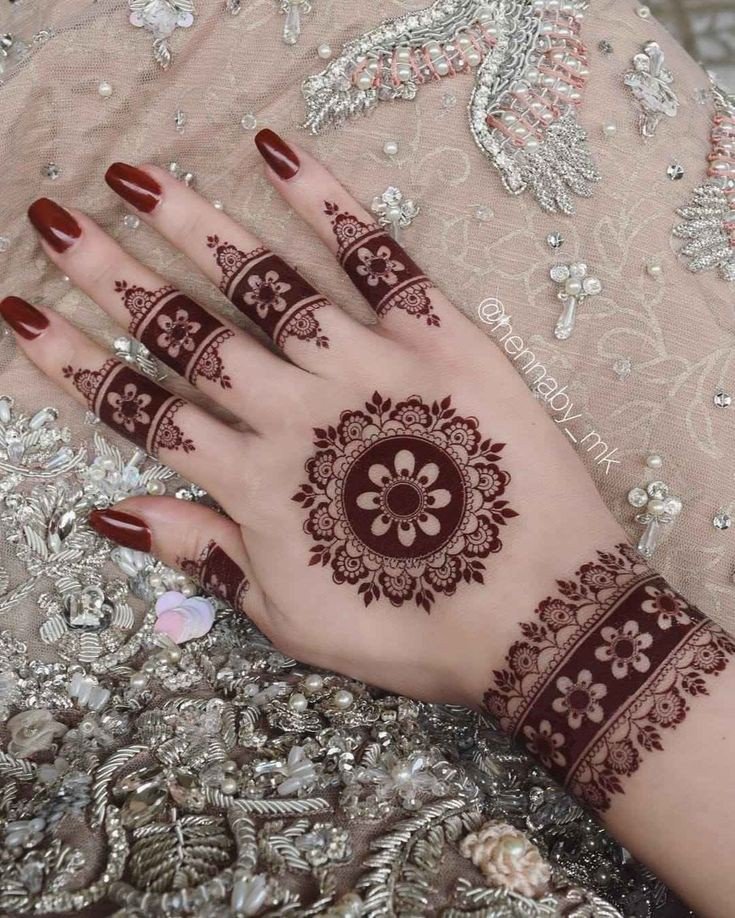 simple mehndi design easy and beautiful back hand