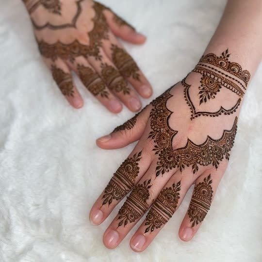 simple mehndi design easy and beautiful front hand