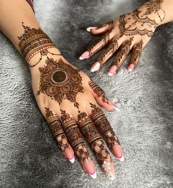 simple mehndi design photo arabic