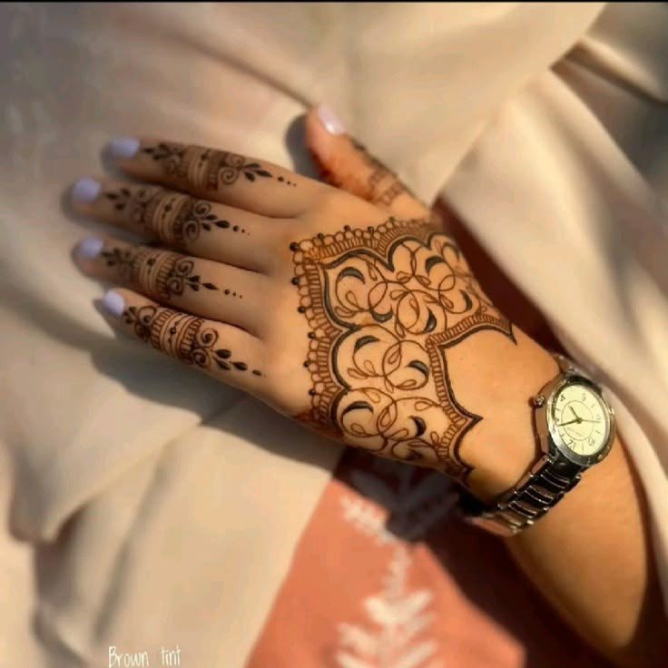 simple mehndi design photo back hand easy and beautiful arabic