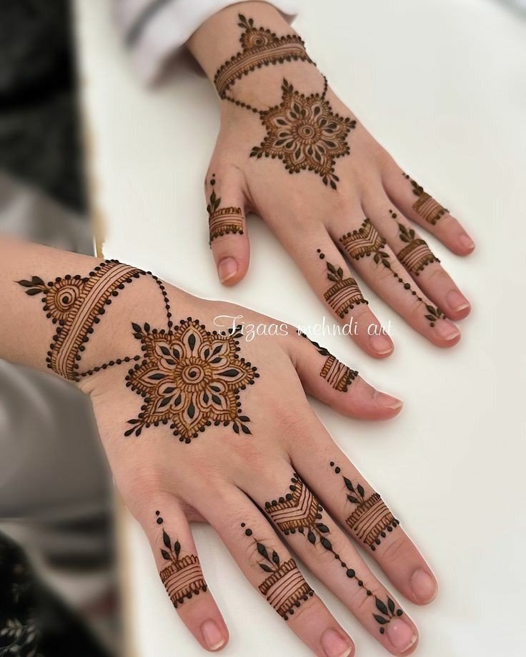 simple mehndi design photo best