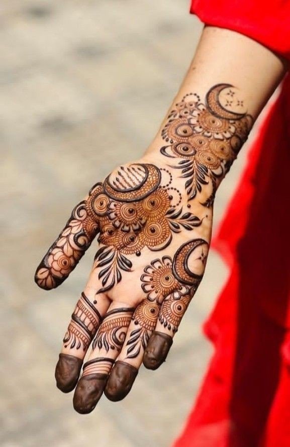 simple mehndi design photo full hand