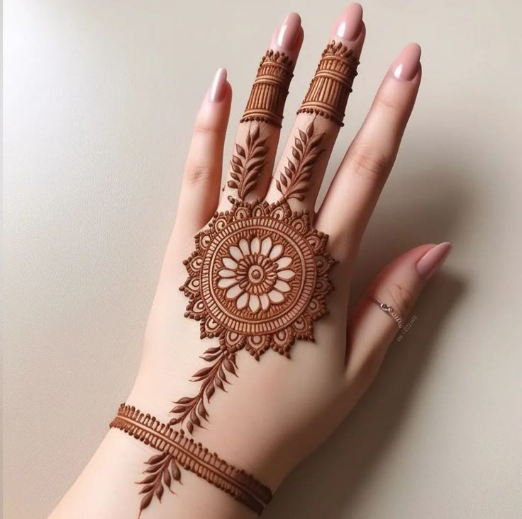 simple mehndi designs for kids