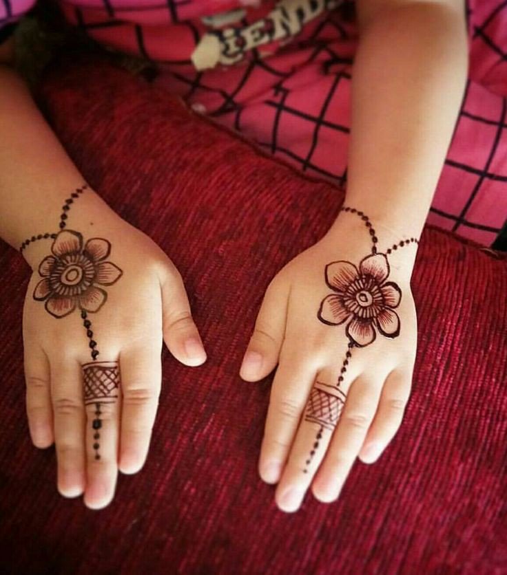 simple mehndi designs for kids back hand easy and beautiful