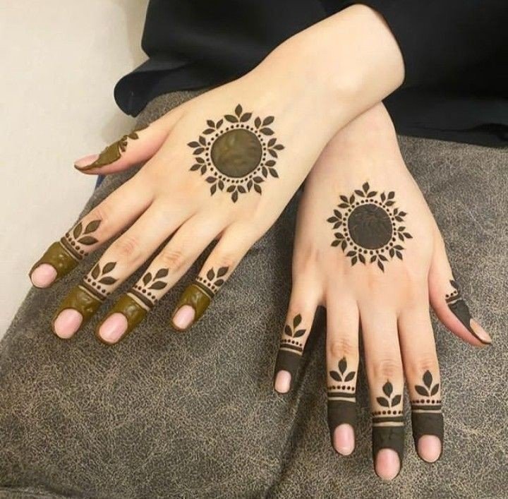 simple mehndi designs for kids butterfly