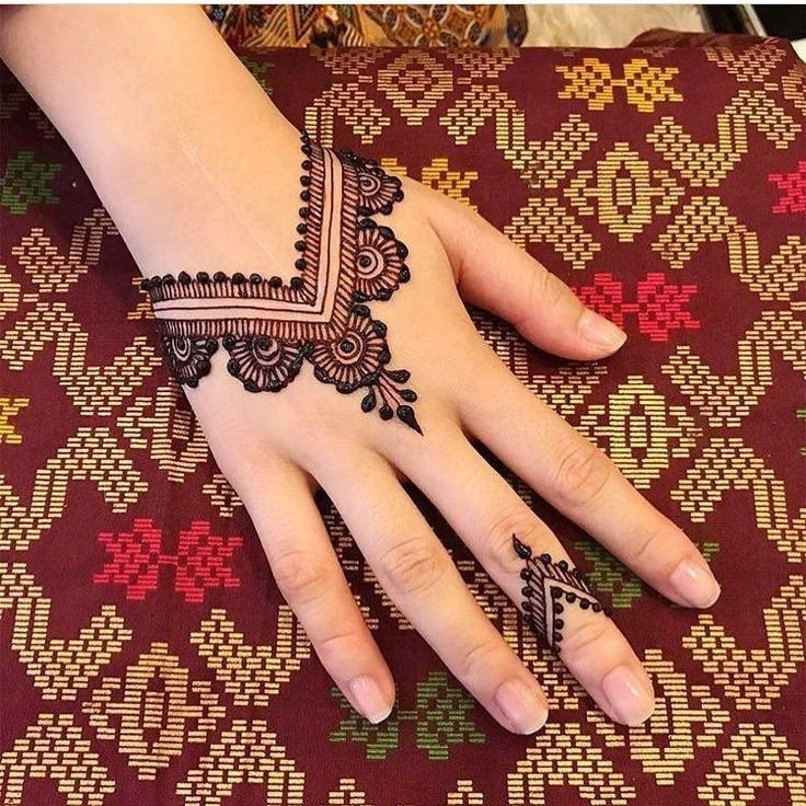 simple mehndi designs for kids easy