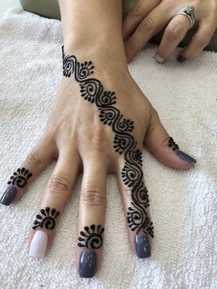 simple mehndi designs for kids easy and beautiful