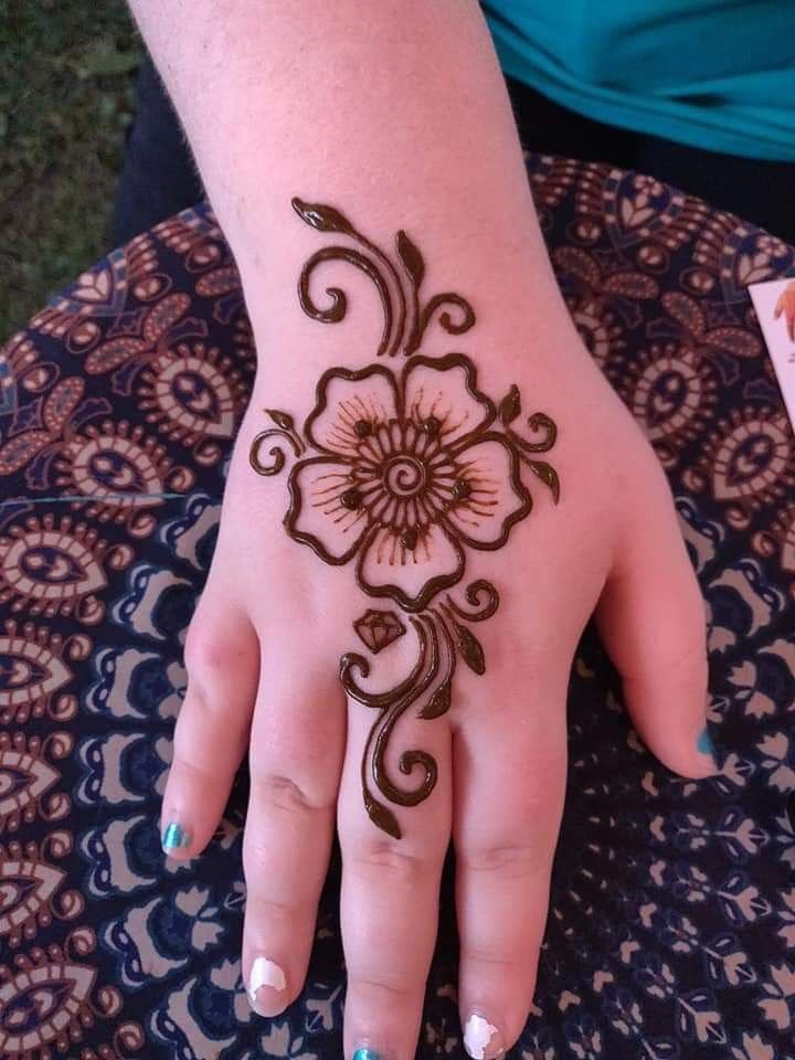 simple mehndi designs for kids front hand arabic easy