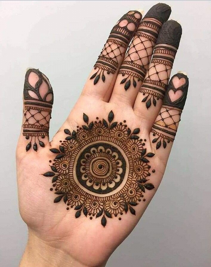 simple mehndi designs for kids front hand easy and beautiful