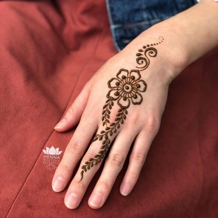simple mehndi designs for kids to draw