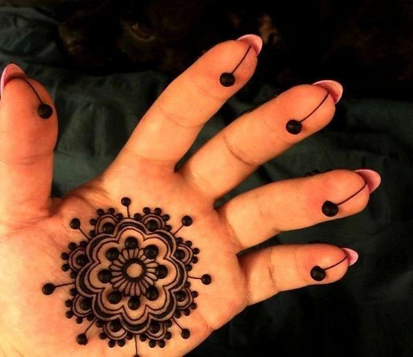 simple mehndi designs for kids