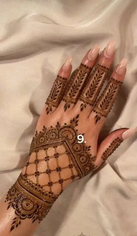 stylish beautiful mehndi designs for girls back hand