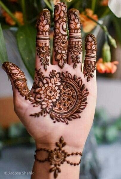 trending simple mehndi design front hand easy and beautiful